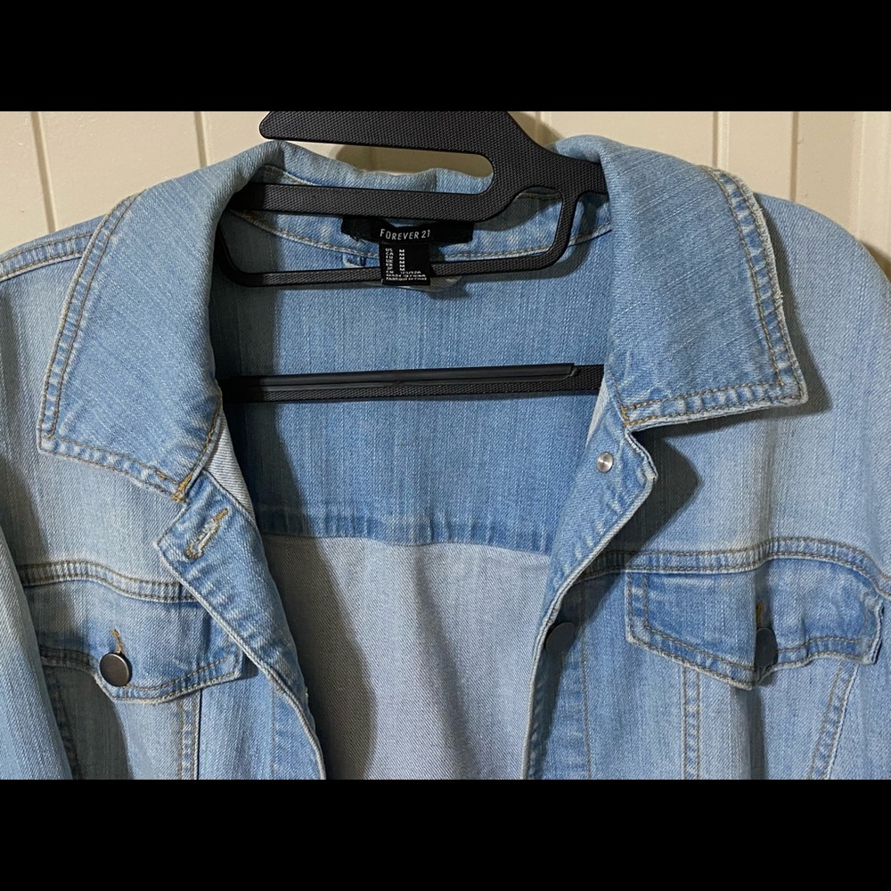 Light washed denim jacket